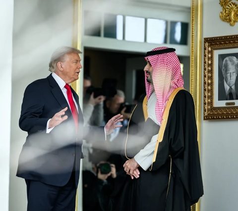 Featured image for the article about Donald Trump, Saudi Arabia, and Houthi strikes.